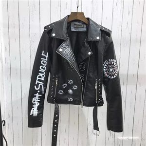 New black leather moto jacket